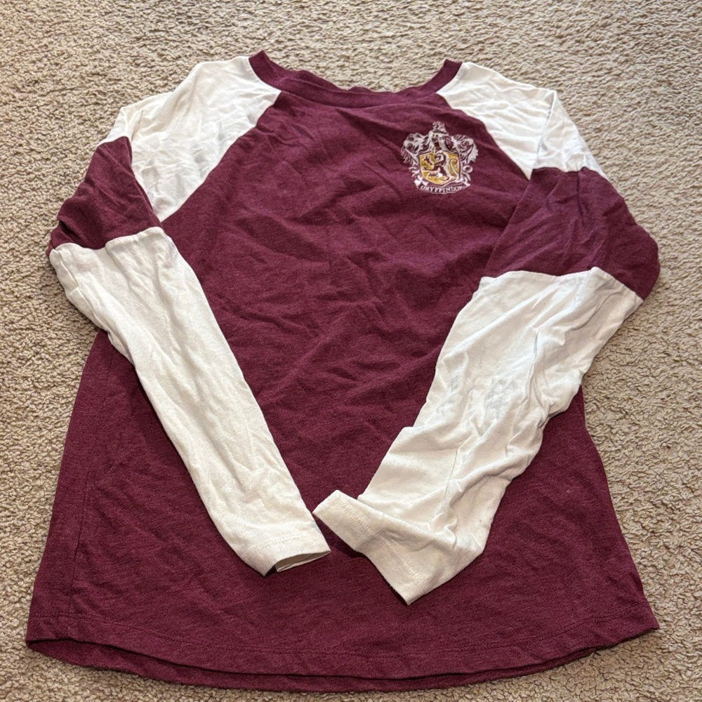 Warner Bros. Harry Potter Maroon and White Shirt